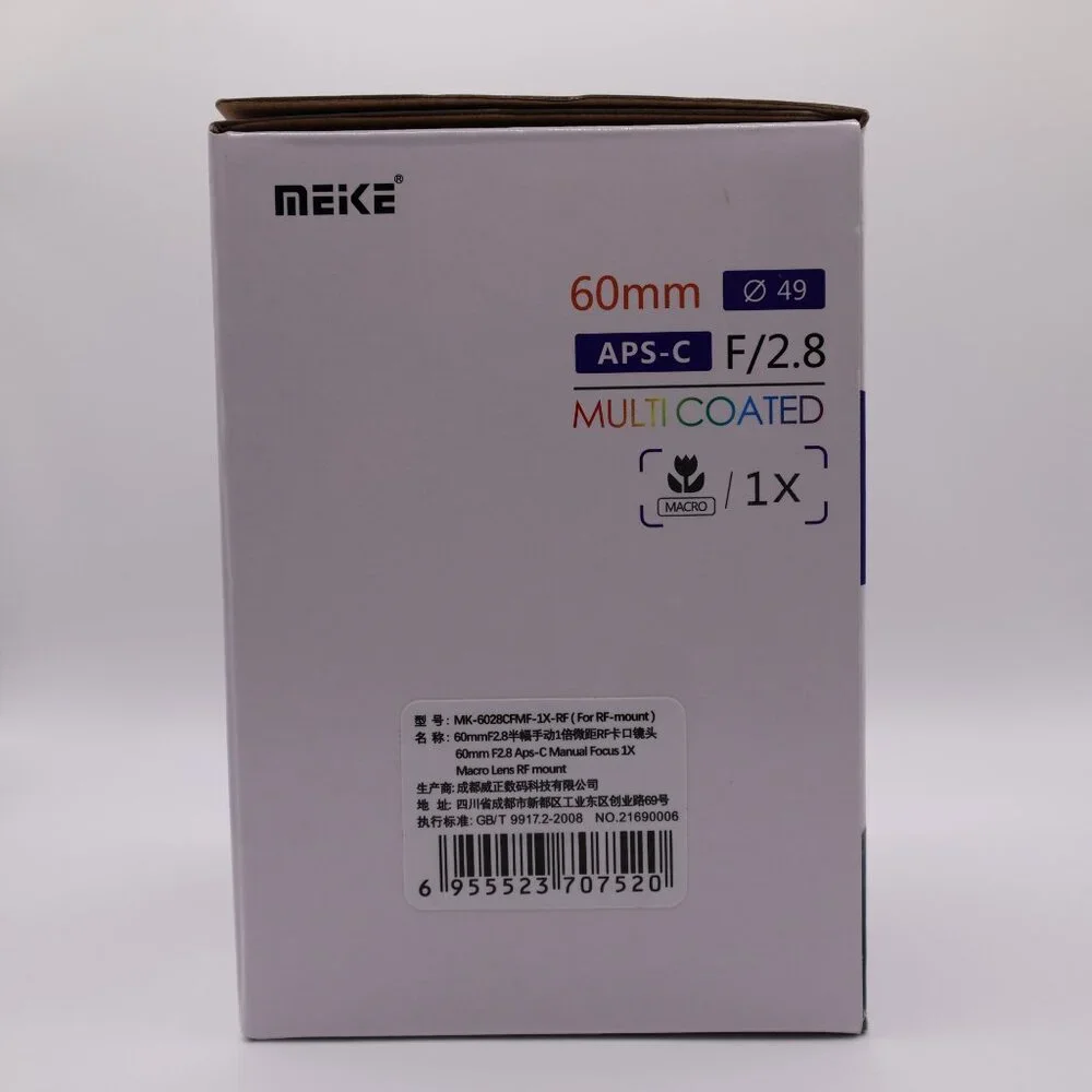 Meike 60mm F2.8 APS-C Manual Focus Macro Lens for RF Mount New